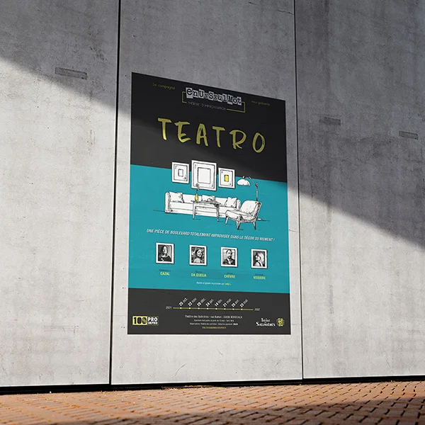 Identité visuelle d'une troupe de théâtre d'improvisation