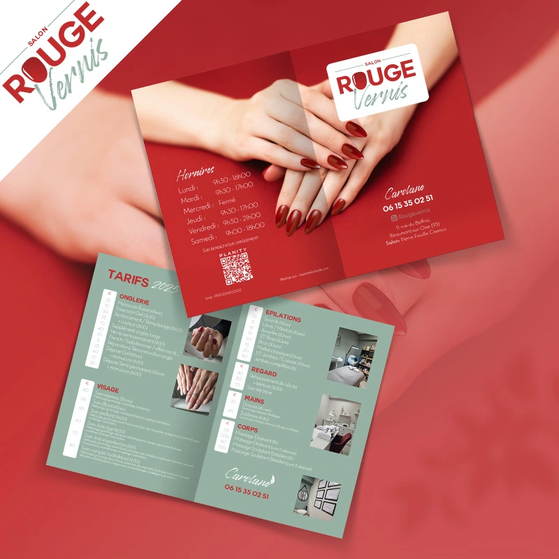 Le dépliant: Salon Rouge Venis