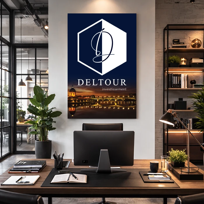 Logo et charte graphique de : Deltour Investissement - Toulouse